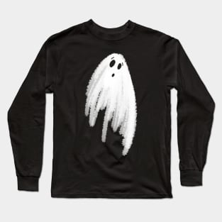 Scared Ghost Long Sleeve T-Shirt